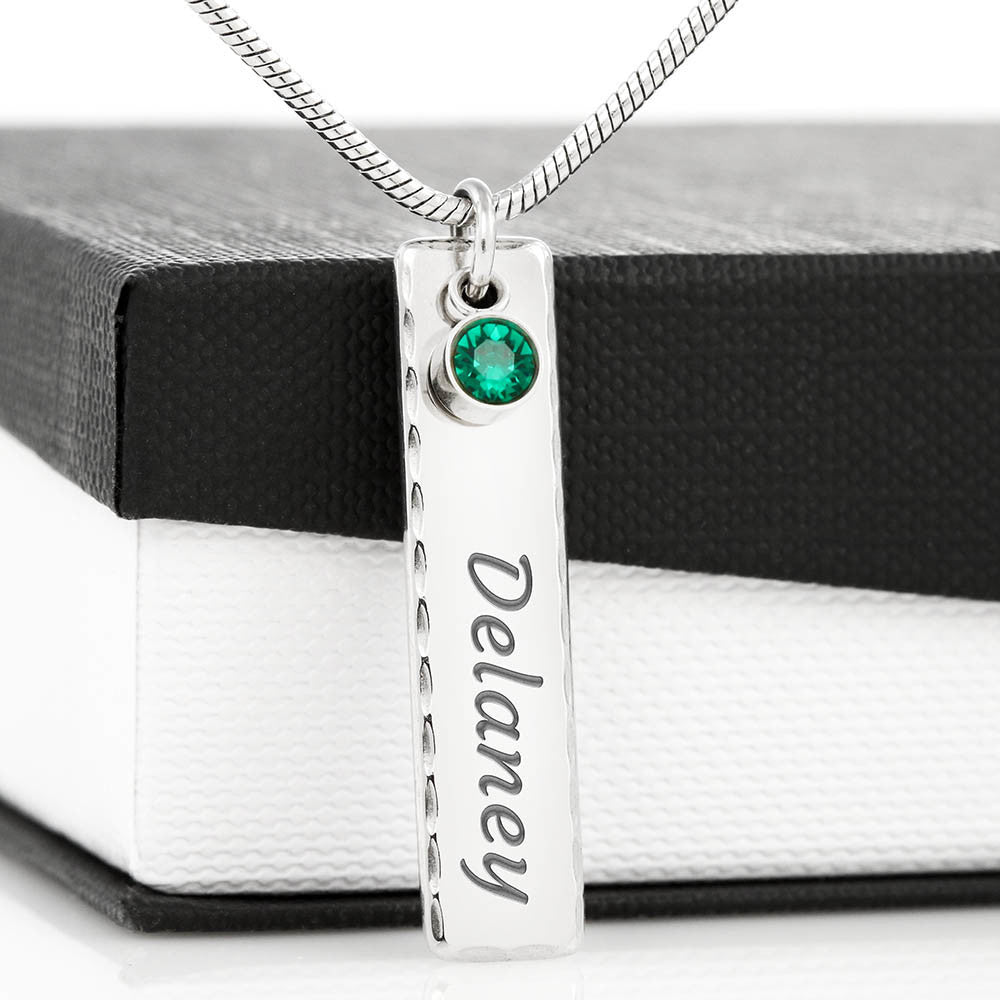 Customizable | Birthstone Name Necklace