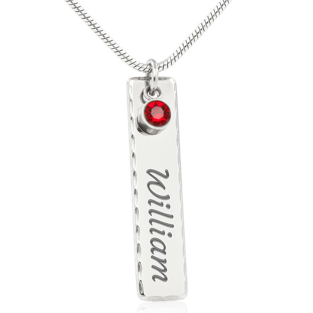 Customizable | Birthstone Name Necklace