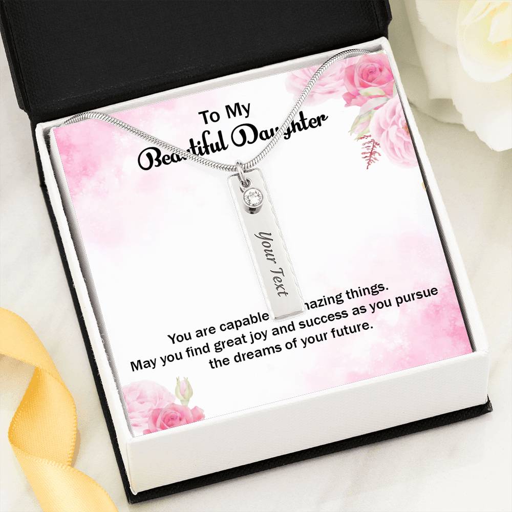 Customizable | Birthstone Name Necklace