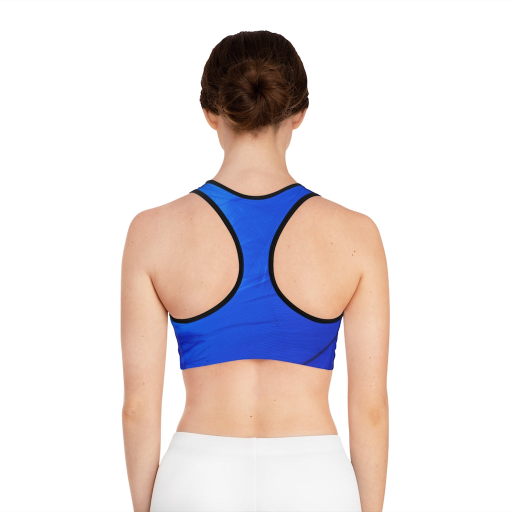 Blue Feather | Sports Bra