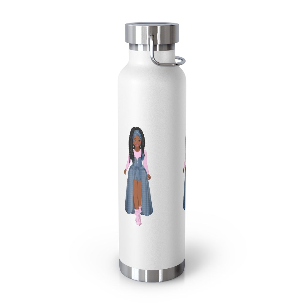 Woman in Blue/Pink | 22oz Vacuum Insulated Bottle