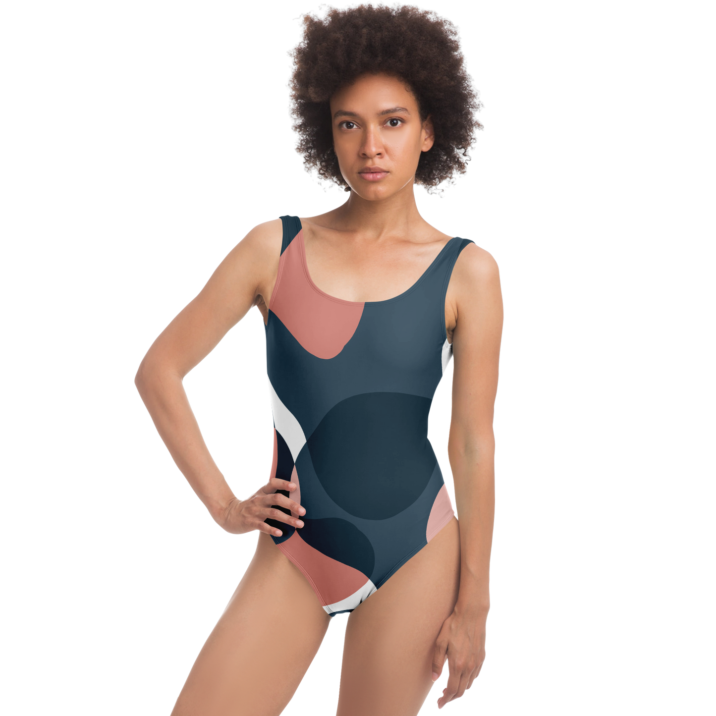 Gray/Peach | Swimsuit