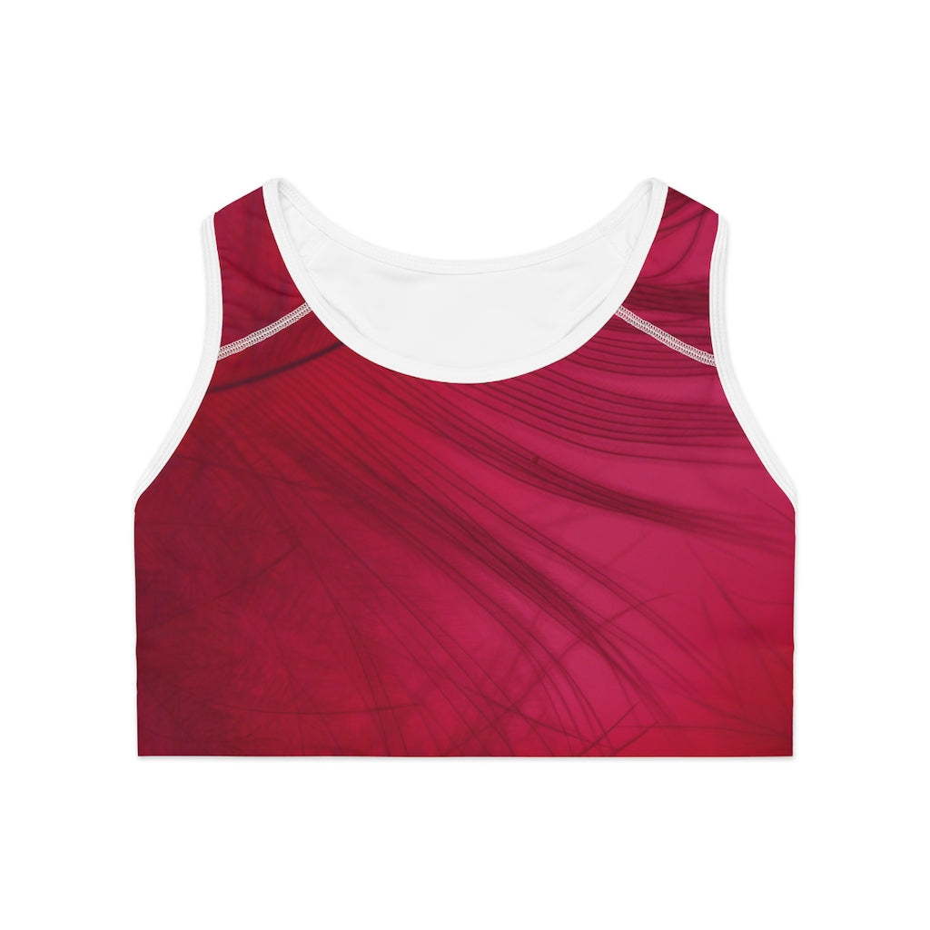 Dark Red | Sports Bra