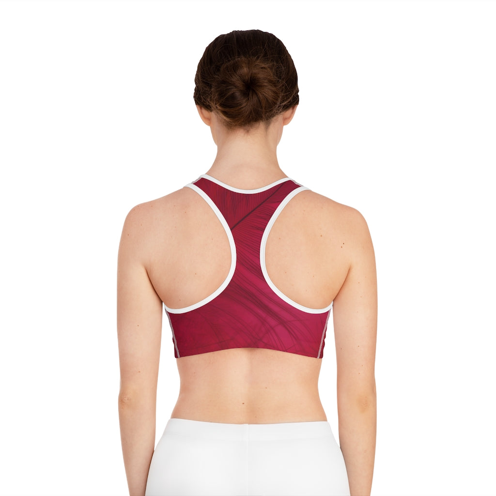 Dark Red | Sports Bra