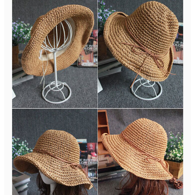 Multicolor Bowknot Foldable | Straw Hat