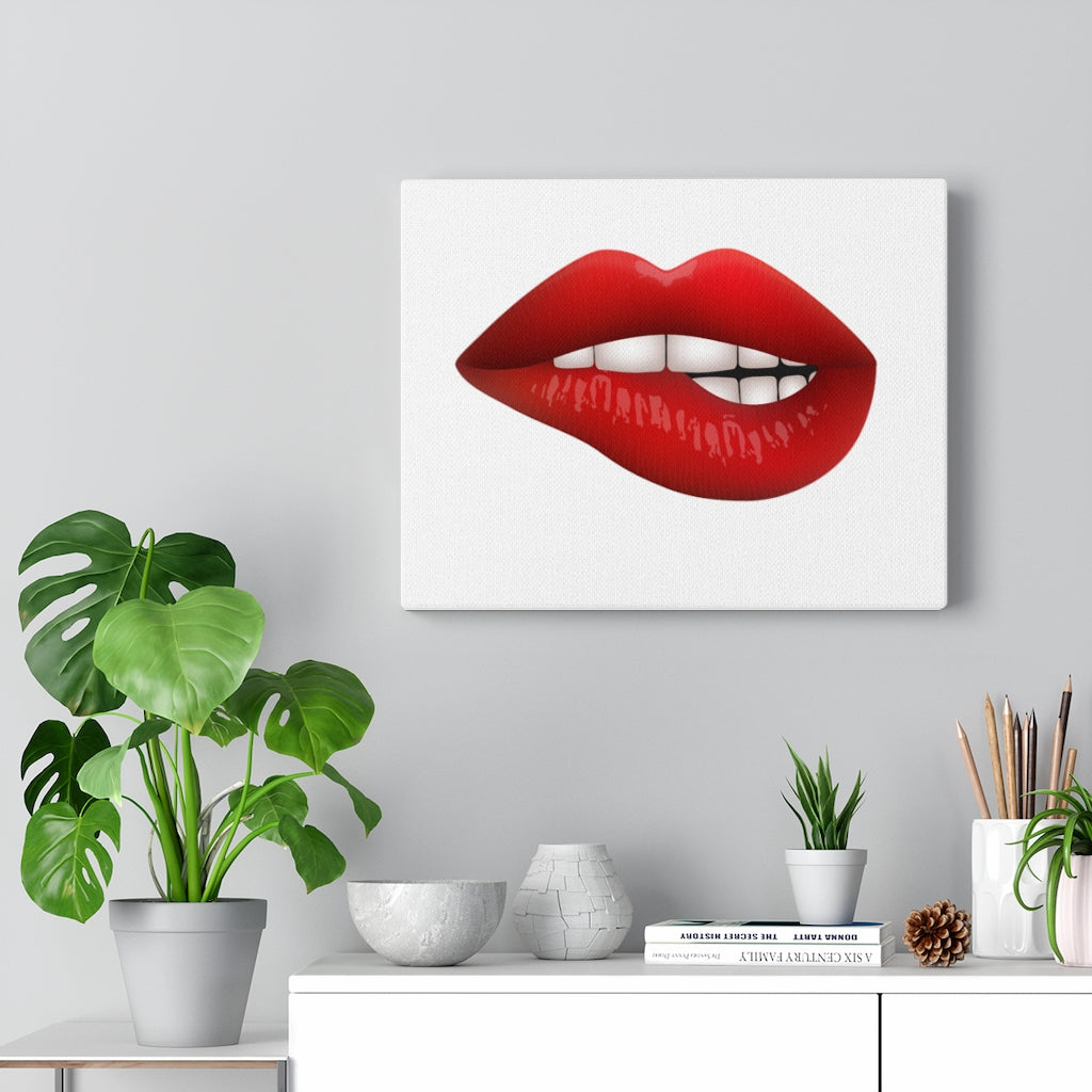 Red Lips | Canvas Wall Art