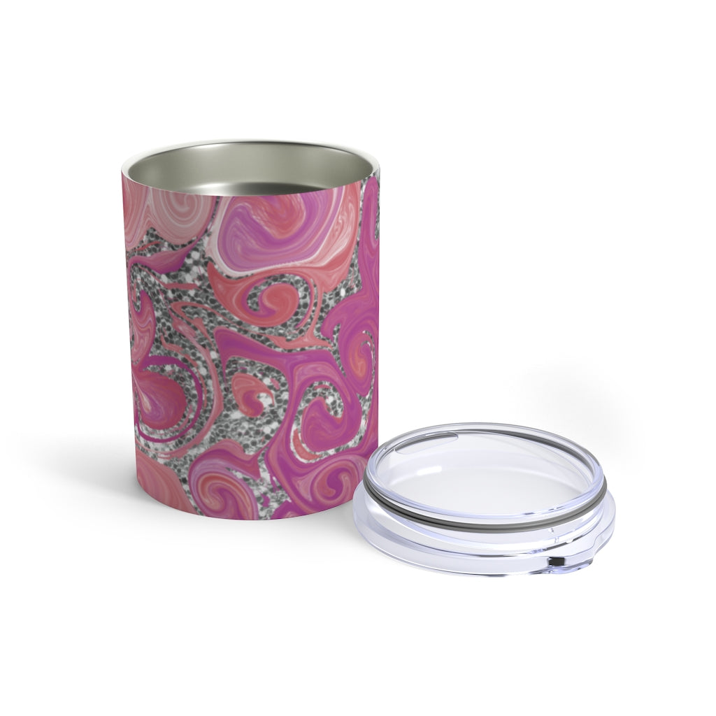 Pink/Silver Swirl | Tumbler 10oz