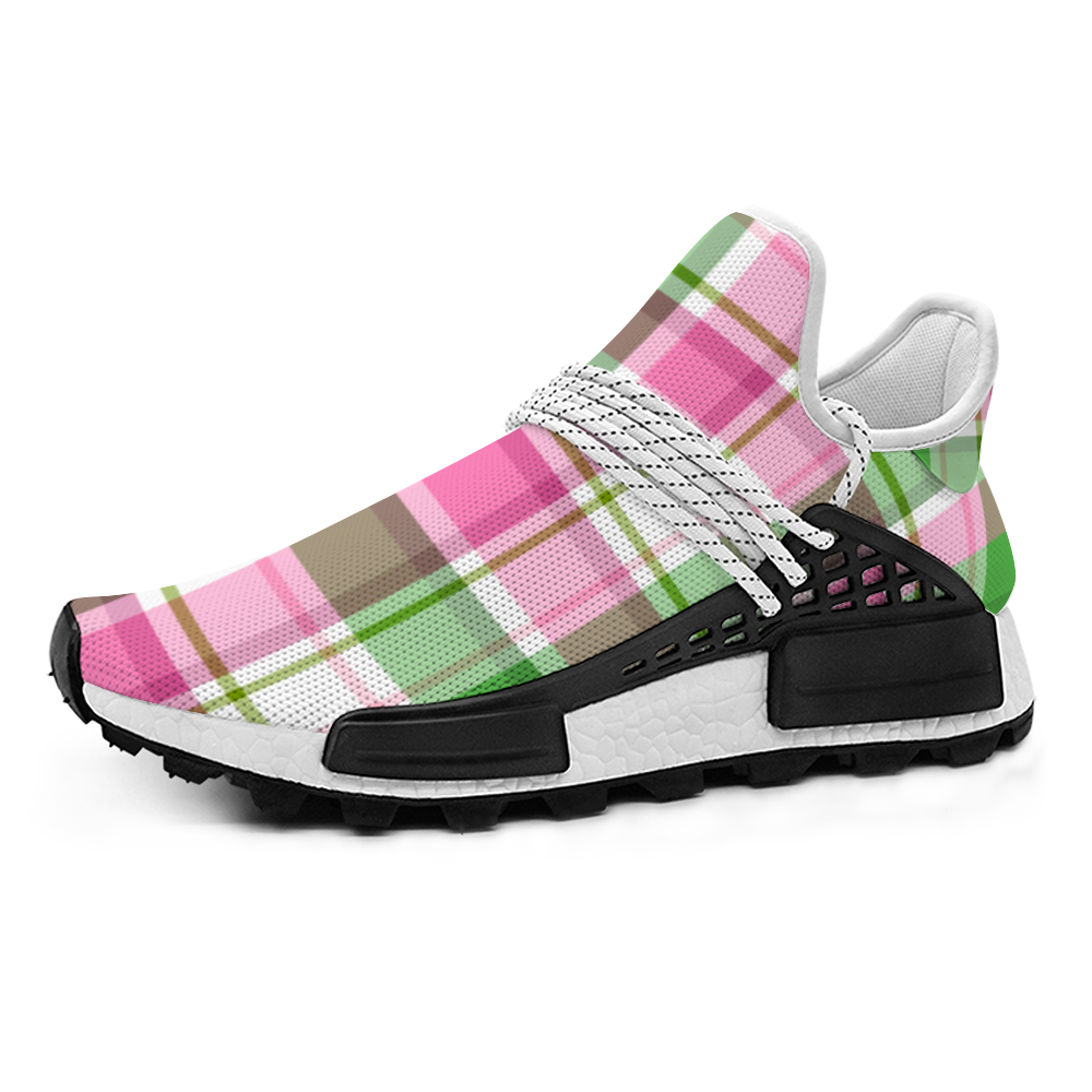 Unisex Mid Top Plaid | Non-slip Sneakers