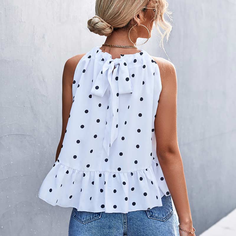 Women's Polka Dot | Sleeveless Top