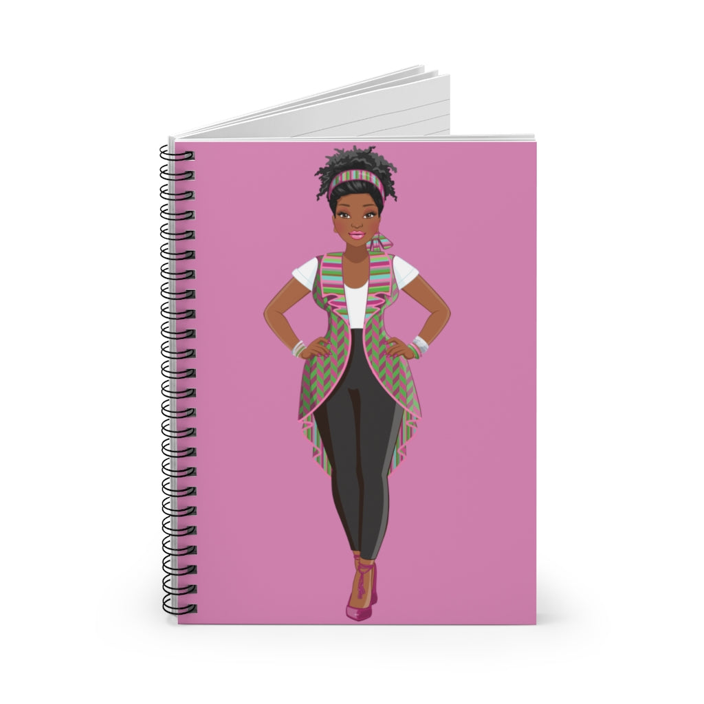 Pink/Purple Vest | Spiral Notebook