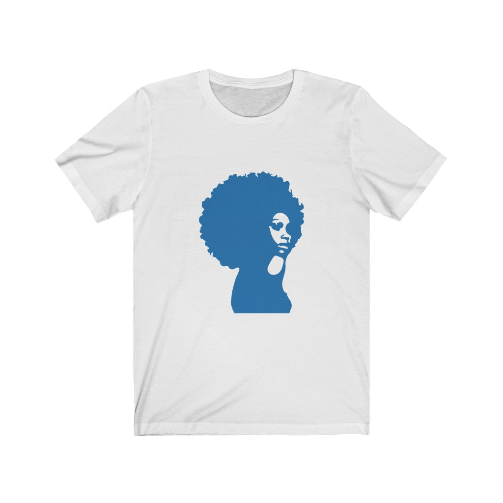 Blue Afro | Women's Short Sleeve Tee