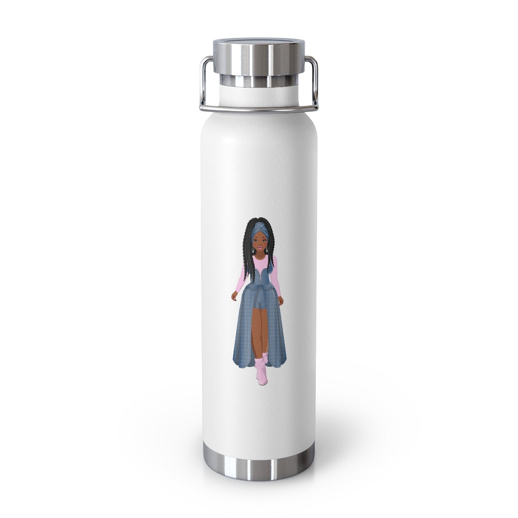 Woman in Blue/Pink | 22oz Vacuum Insulated Bottle