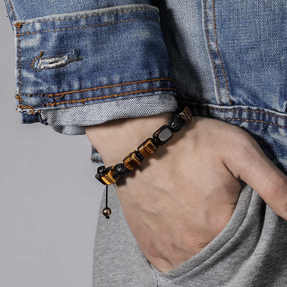 Men's Vintage | Volcanic Stone Bracelet