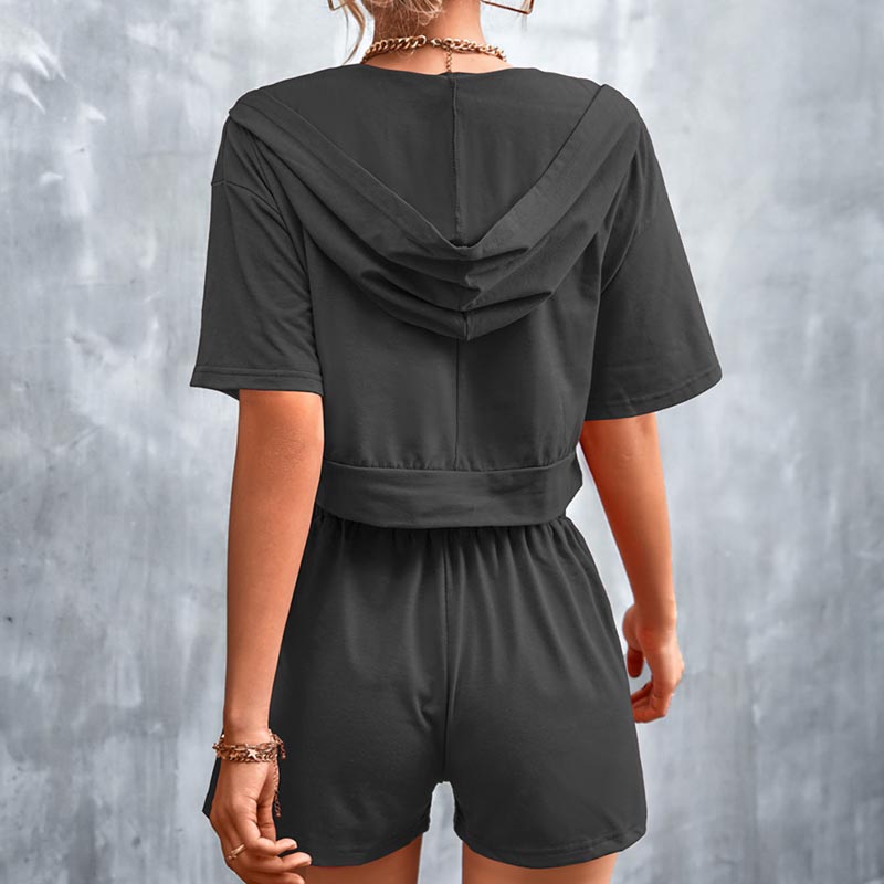 Women's | Hooded Casual Shorts Set