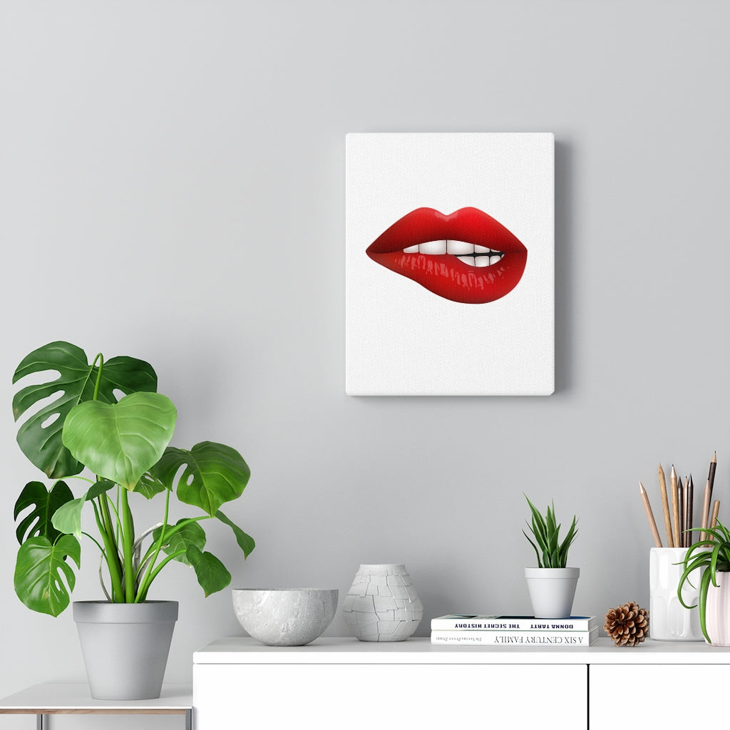 Red Lips | Canvas Wall Art