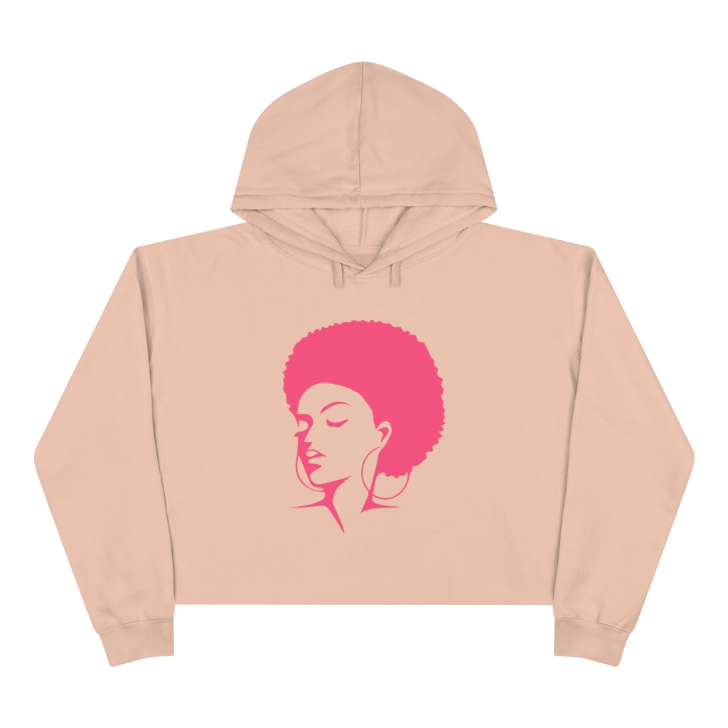 Pink Afro | Crop Hoodie