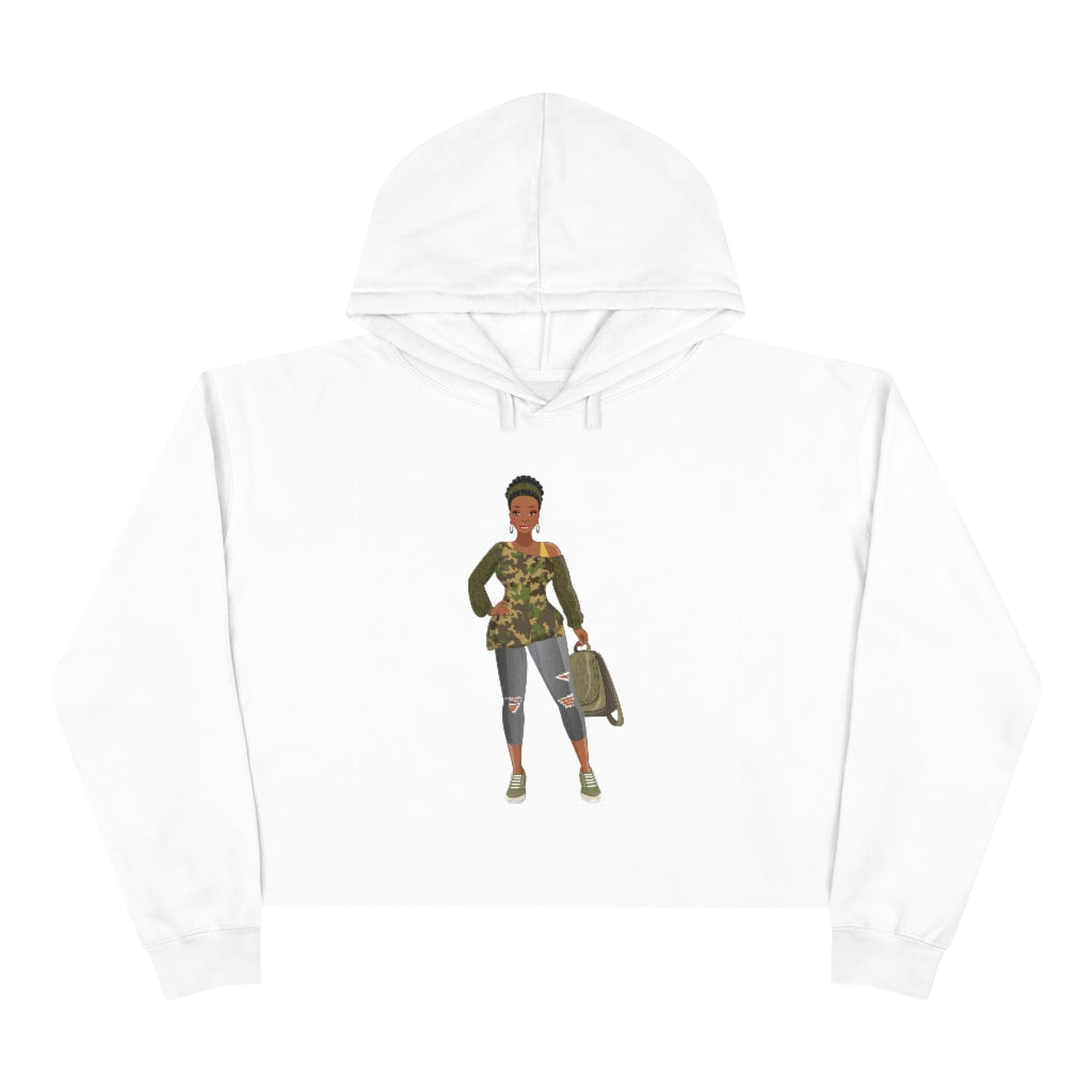 Camo | Crop Hoodie