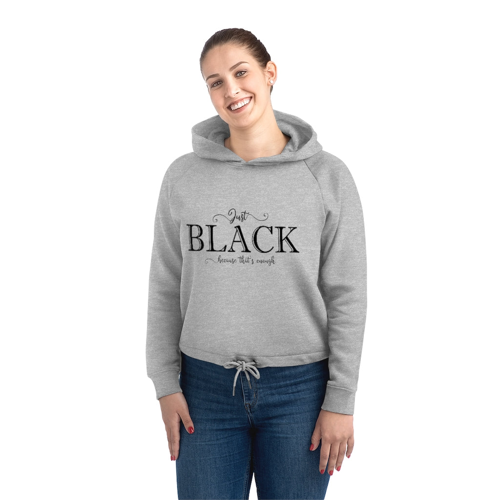 Just Black | Cropped Hoodie Sweatshirt