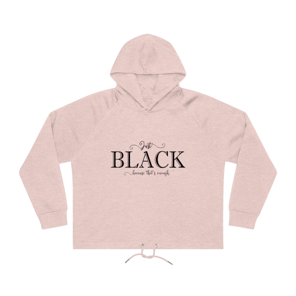 Just Black | Cropped Hoodie Sweatshirt