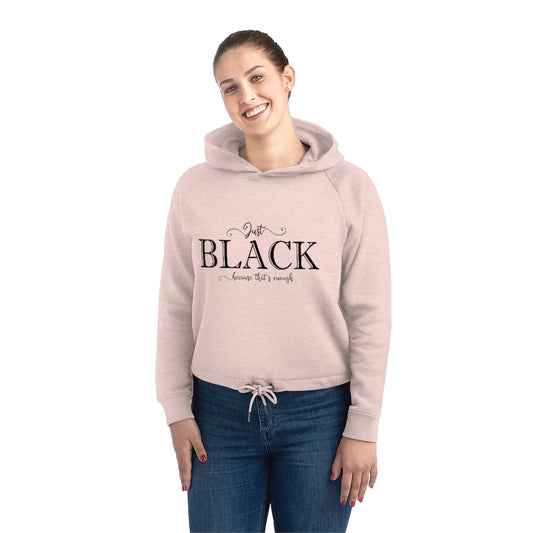 Just Black | Cropped Hoodie Sweatshirt