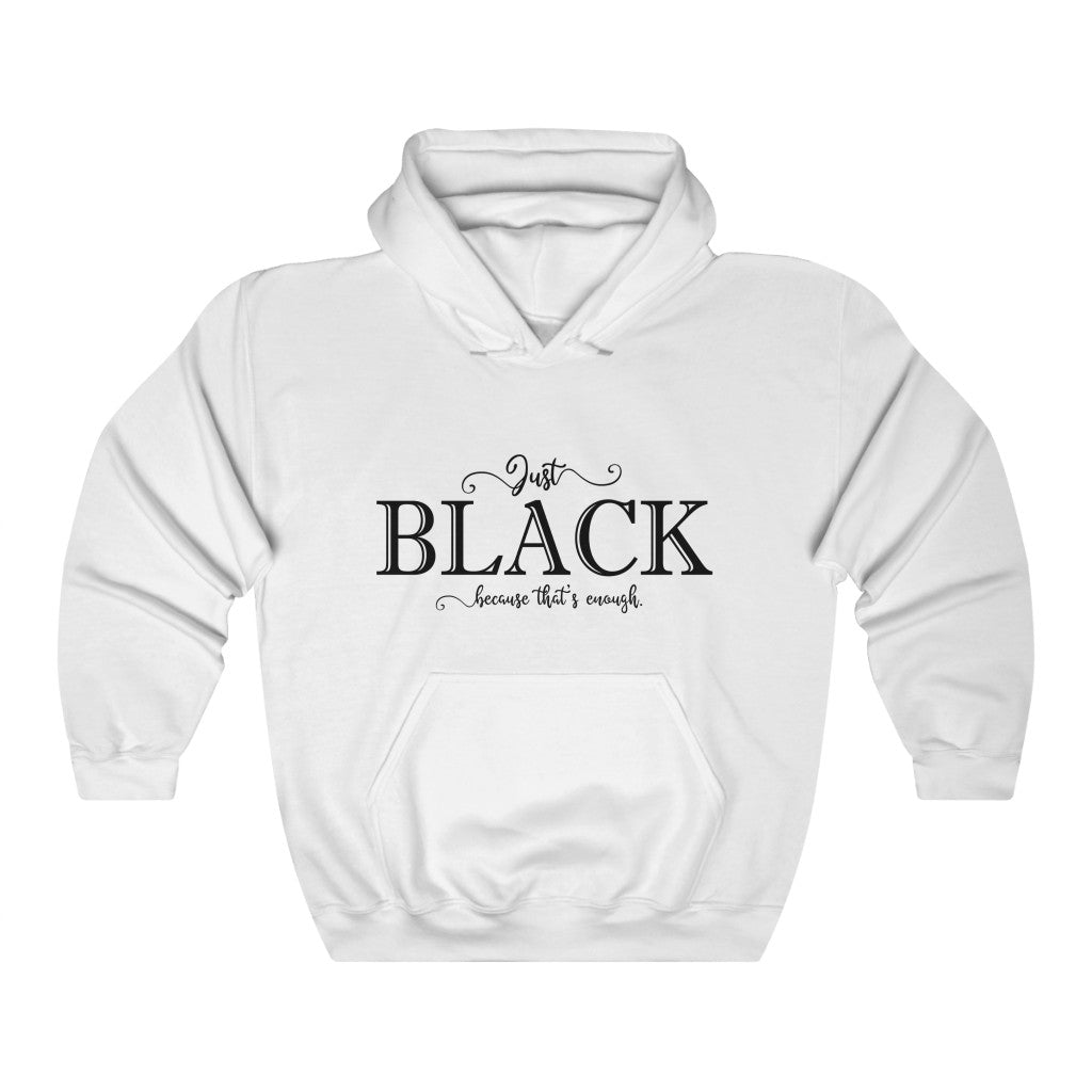 Just Black | Men's Heavy Blend Hooded Sweatshirt