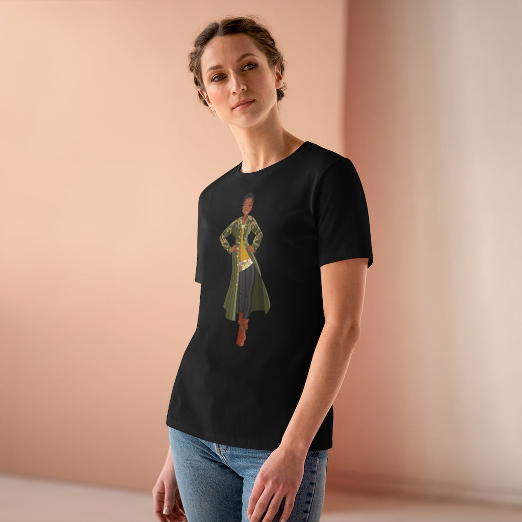 Woman in Camo | Women's Premium Tee