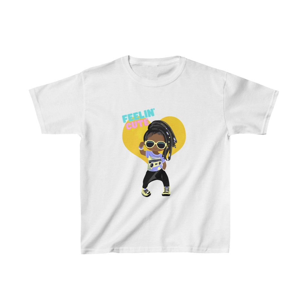 Feelin Cute | Kids Heavy Cotton™ Tee