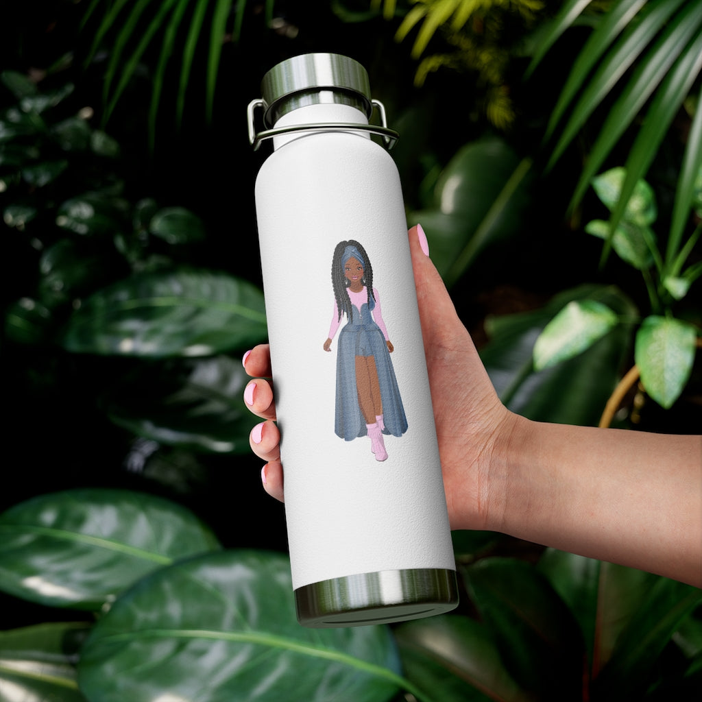 Woman in Blue/Pink | 22oz Vacuum Insulated Bottle