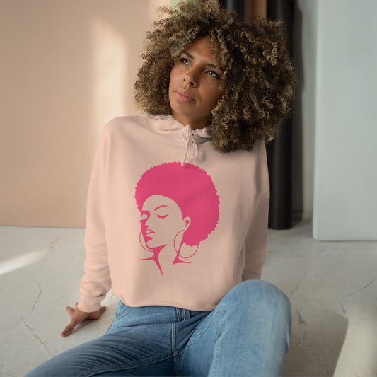 Pink Afro | Crop Hoodie