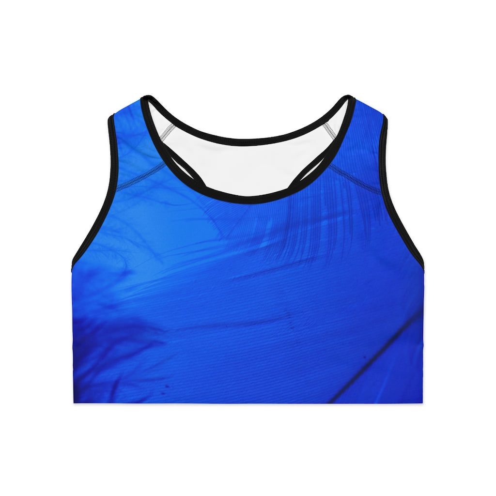 Blue Feather | Sports Bra