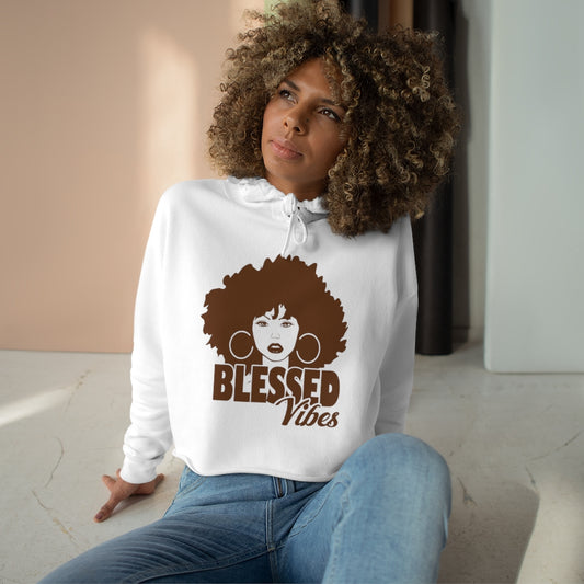 Blessed Vibes | Crop Hoodie