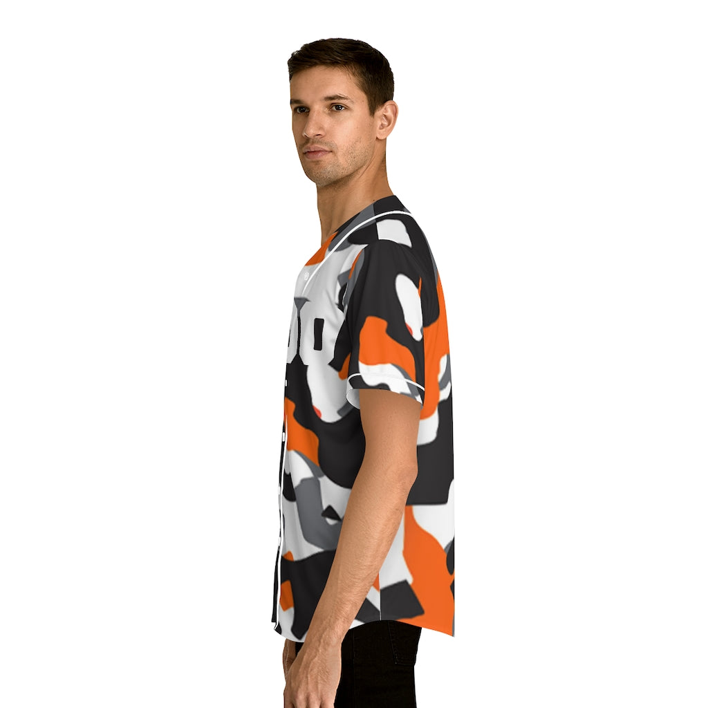 Orange Camo | Men's Baseball Jersey