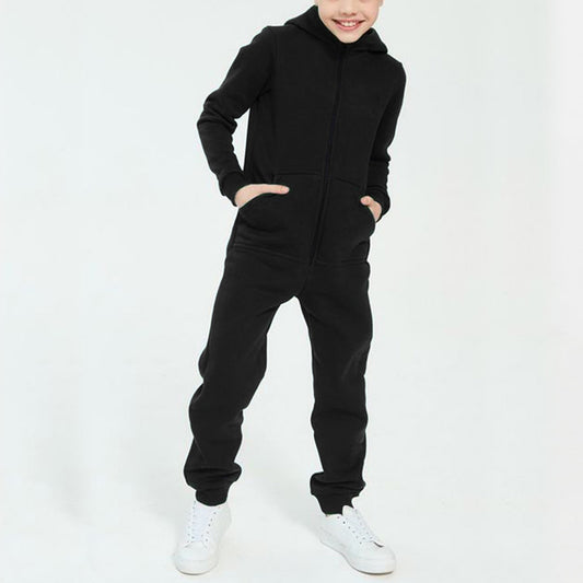 Kid's | Hooded Zipper Jumpsuit