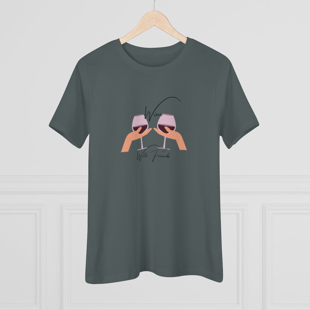 Wine With Friends | Women's Premium Tee