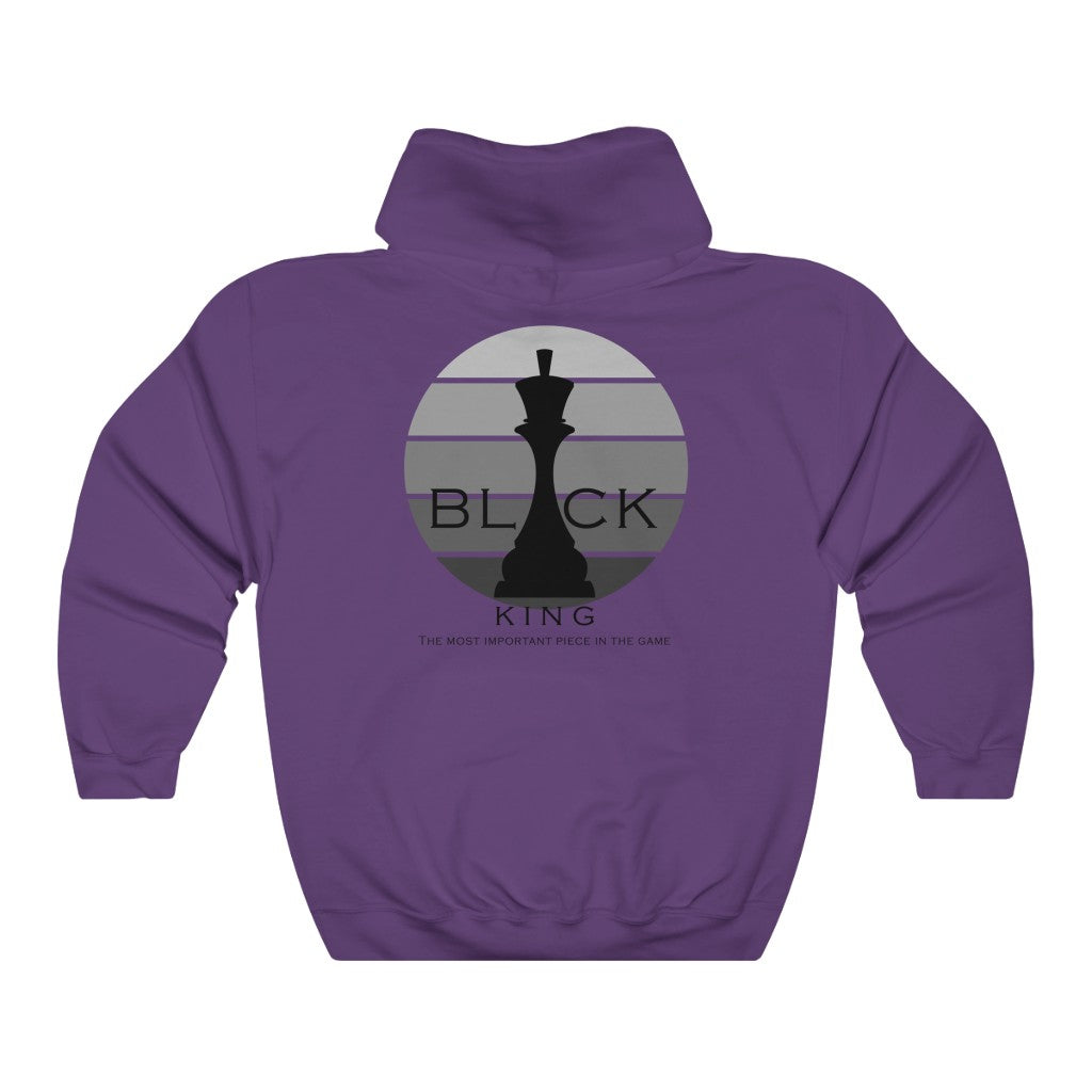 Black King | Men's Heavy Hooded Sweatshirt