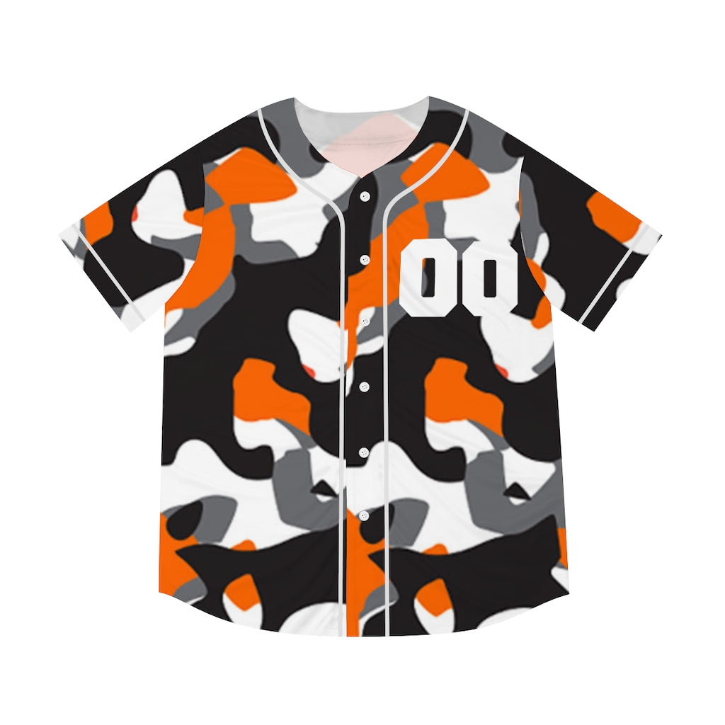 Orange Camo | Men's Baseball Jersey