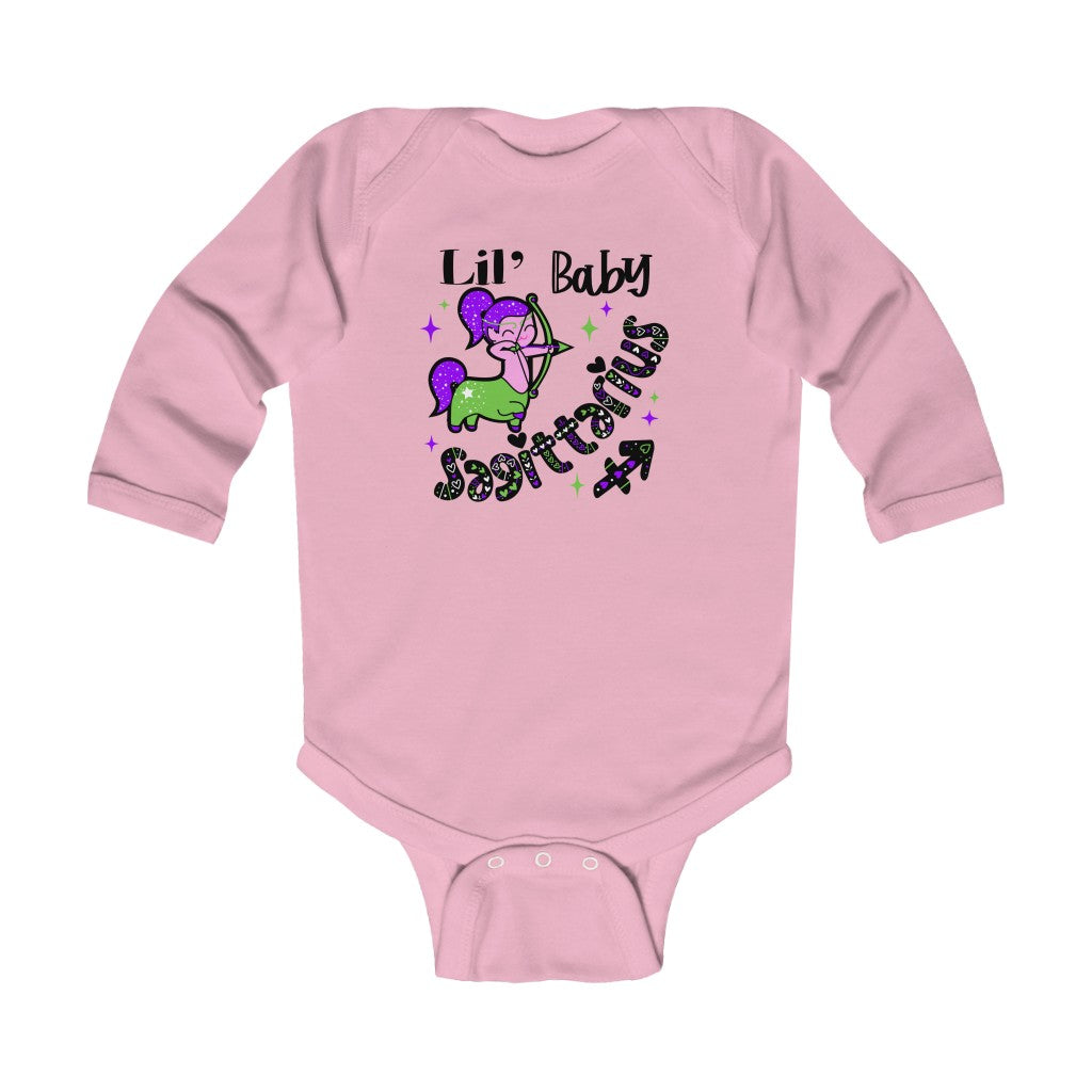 Baby Girl Sagittarius | Infant Long Sleeve Bodysuit