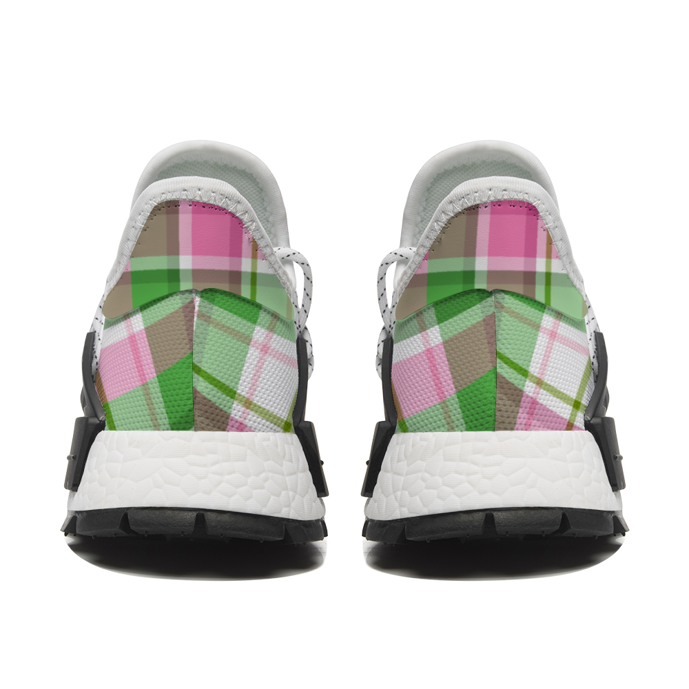 Unisex Mid Top Plaid | Non-slip Sneakers