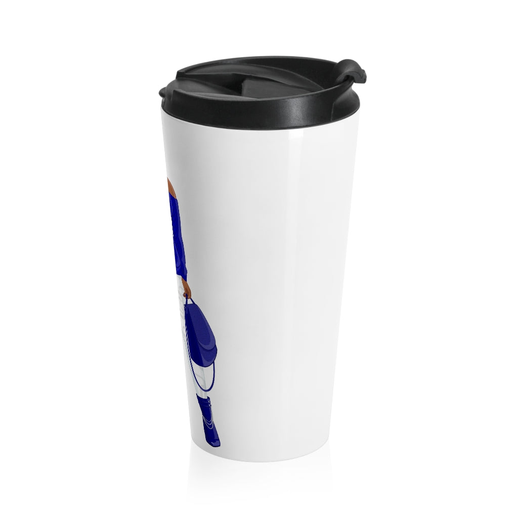 Woman in Blue | Stainless Steel Travel Mug