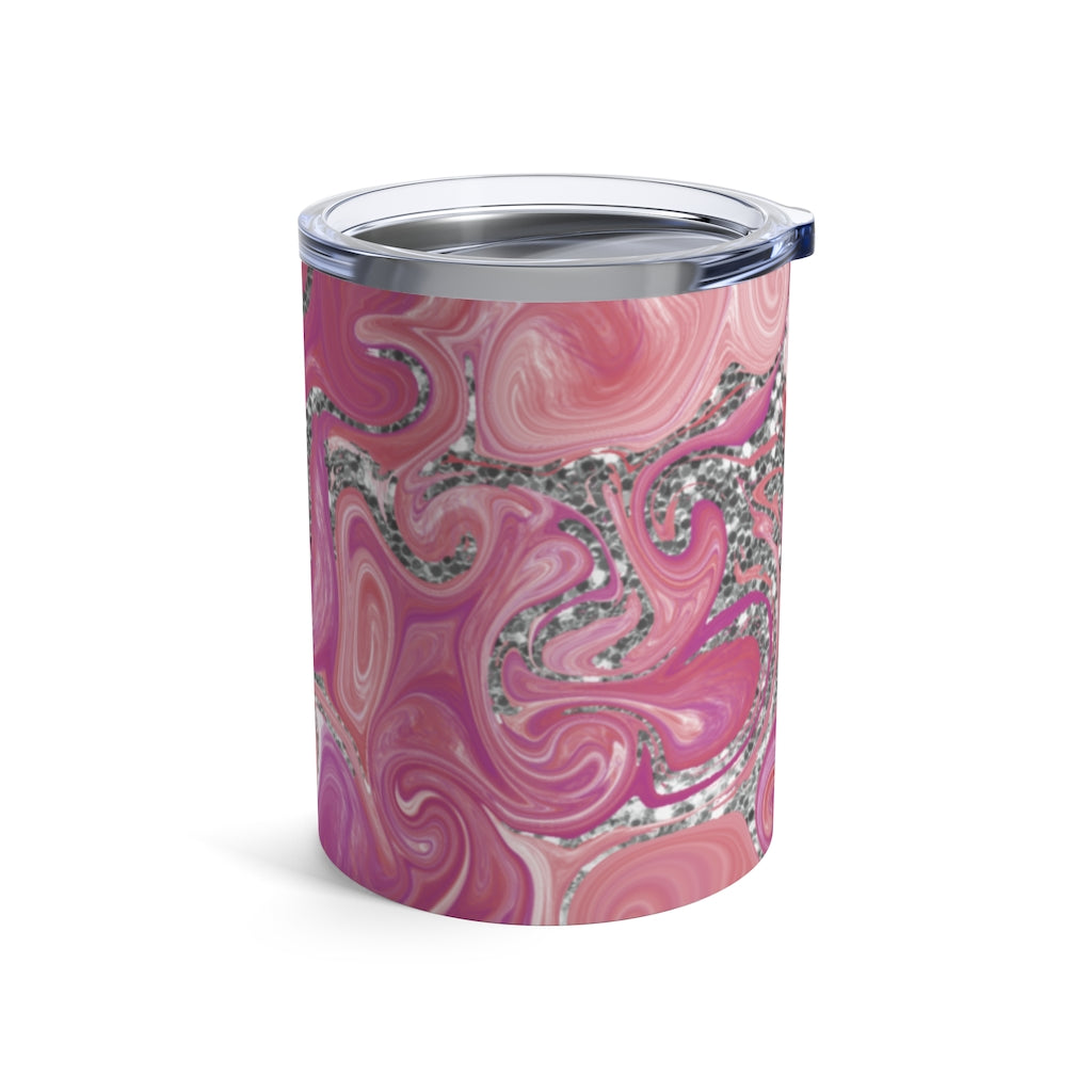 Pink/Silver Swirl | Tumbler 10oz