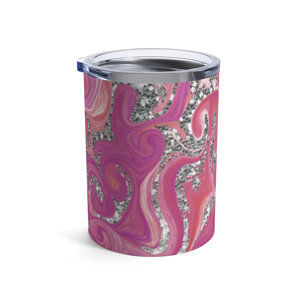 Pink/Silver Swirl | Tumbler 10oz