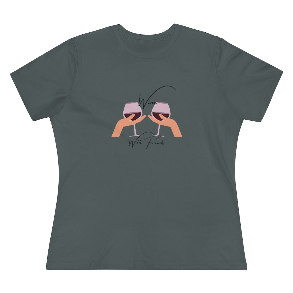 Wine With Friends | Women's Premium Tee