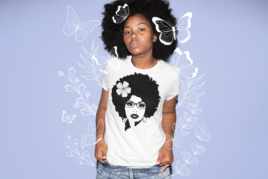 Afro Flower | Women's Short Sleeve Tee