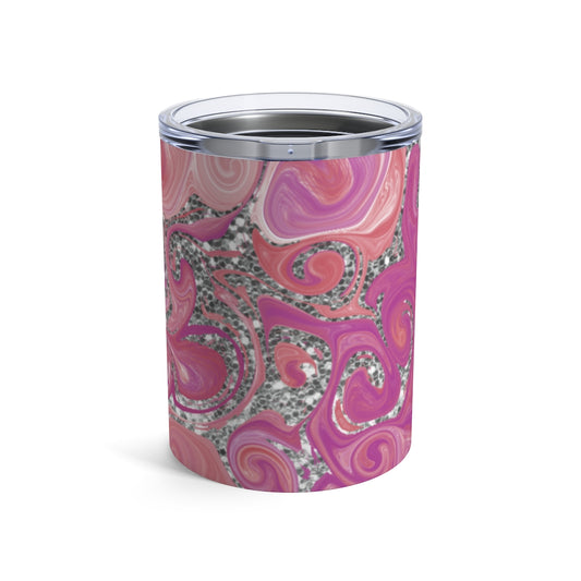 Pink/Silver Swirl | Tumbler 10oz