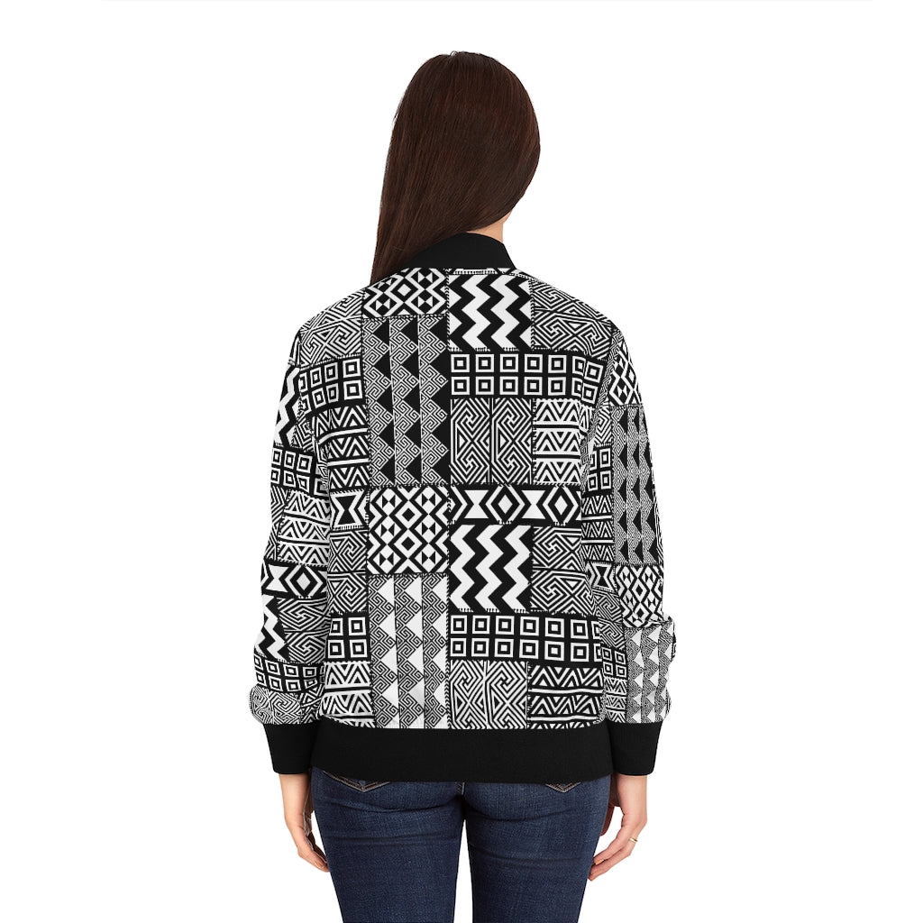 Black and White | Women's Bomber Jacket