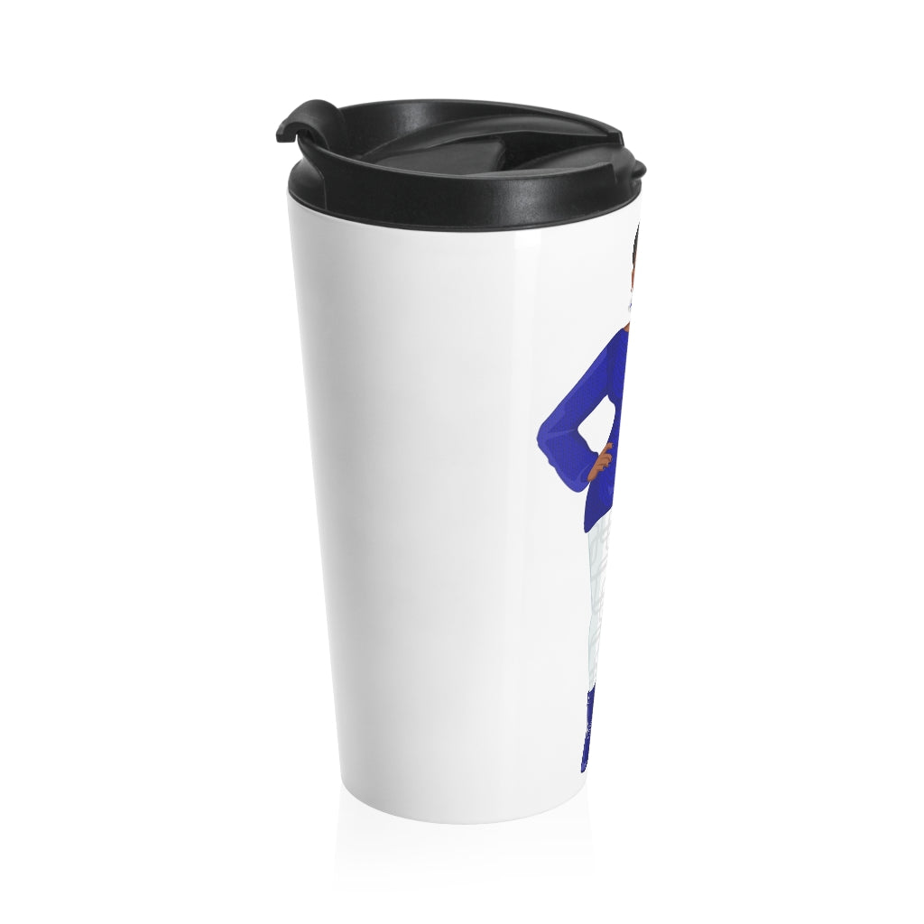 Woman in Blue | Stainless Steel Travel Mug