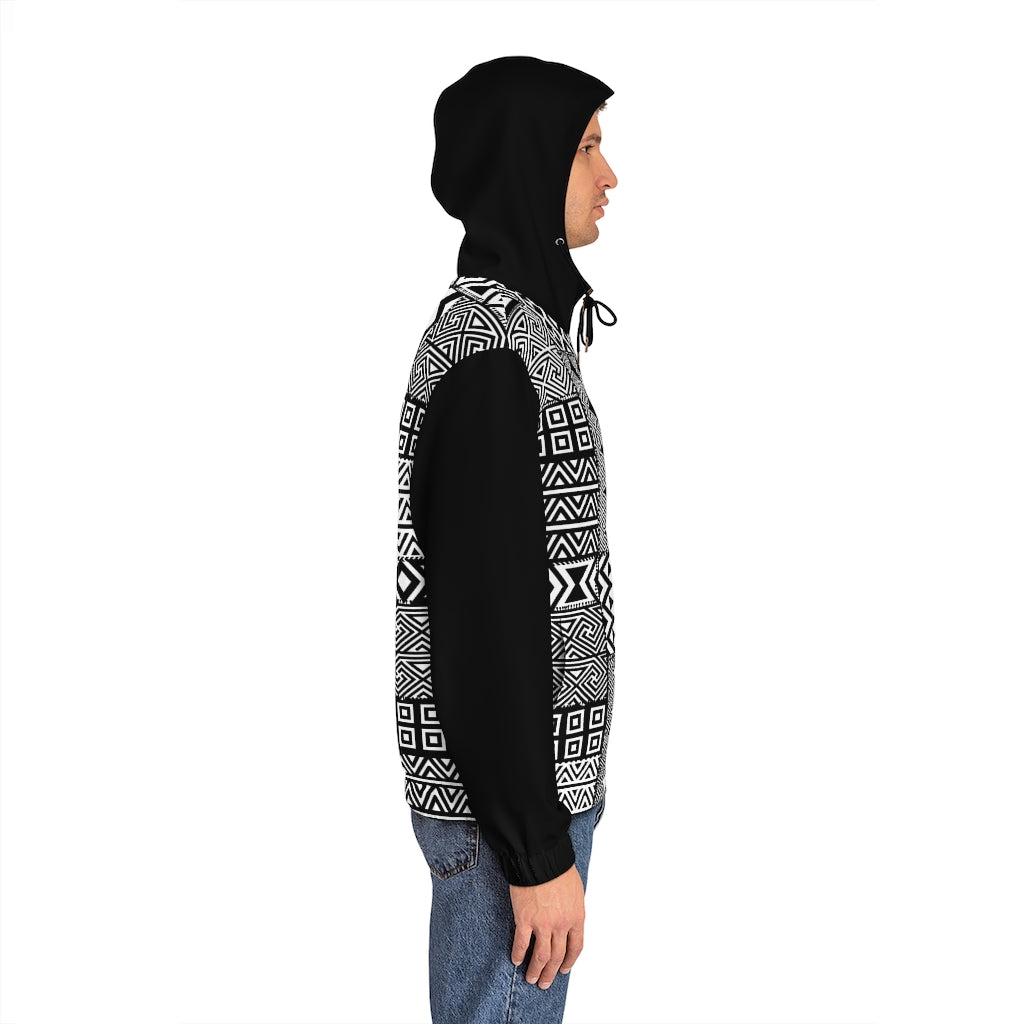 Black and White | Men's Full-Zip Hoodie