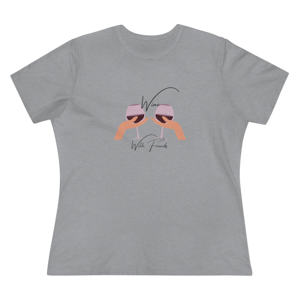 Wine With Friends | Women's Premium Tee