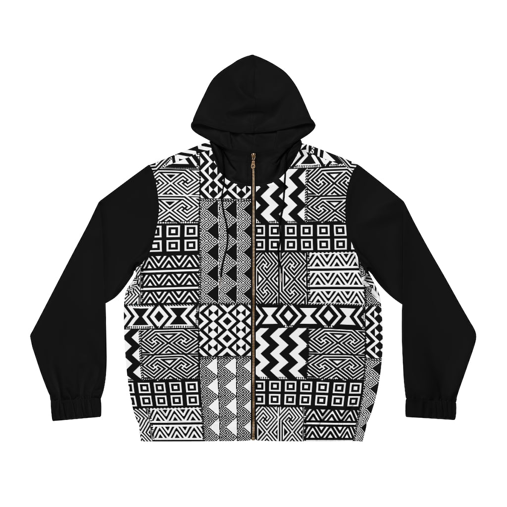 Black and White | Men's Full-Zip Hoodie