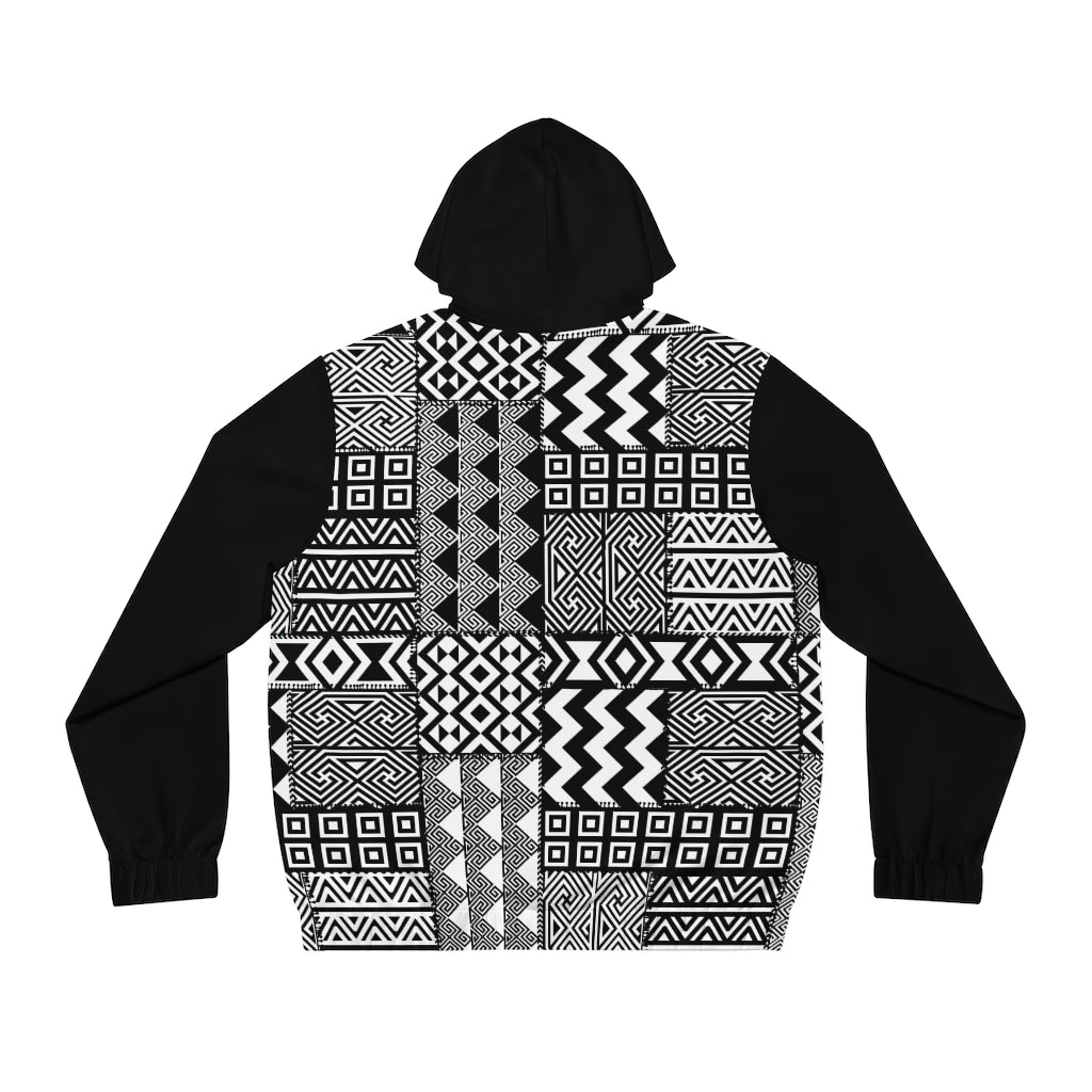 Black and White | Men's Full-Zip Hoodie